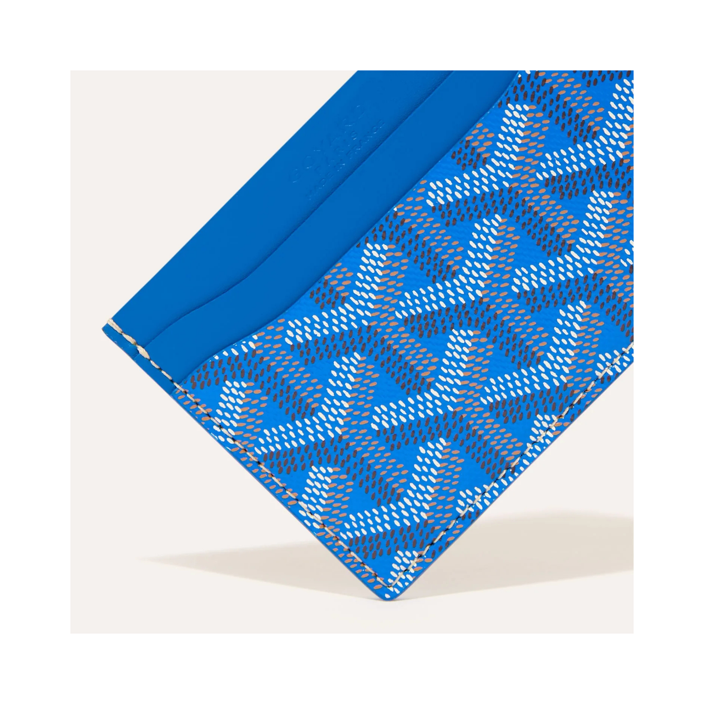 Goyard Saint Sulpice Card Holder electric blue