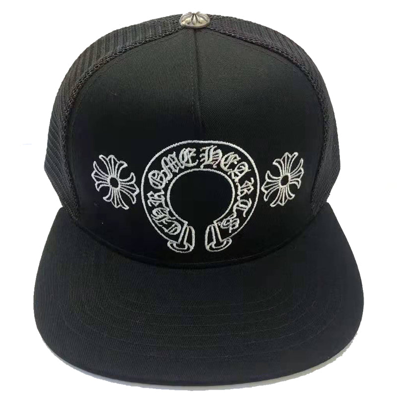 Chrome Hearts Trucker Hat Black Horseshoe