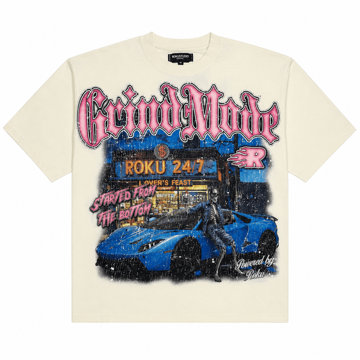 Roku Studio Grind Mode Boxy Tee (Eggshell) RK1481960-EGG