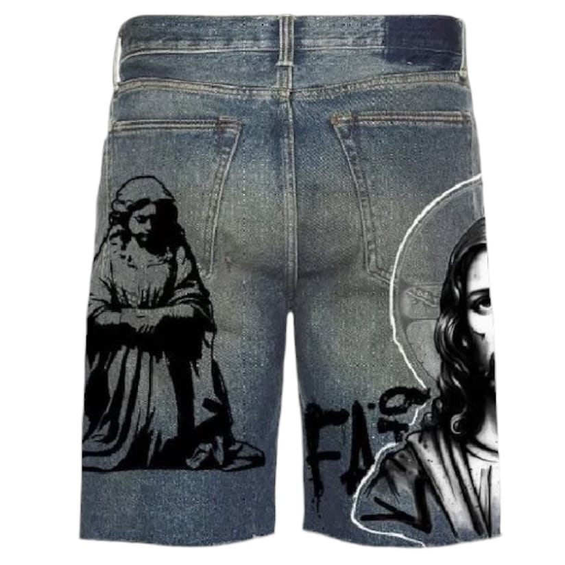 Vicious Denim Faith Denim Shorts (Antique Blue) VC1130