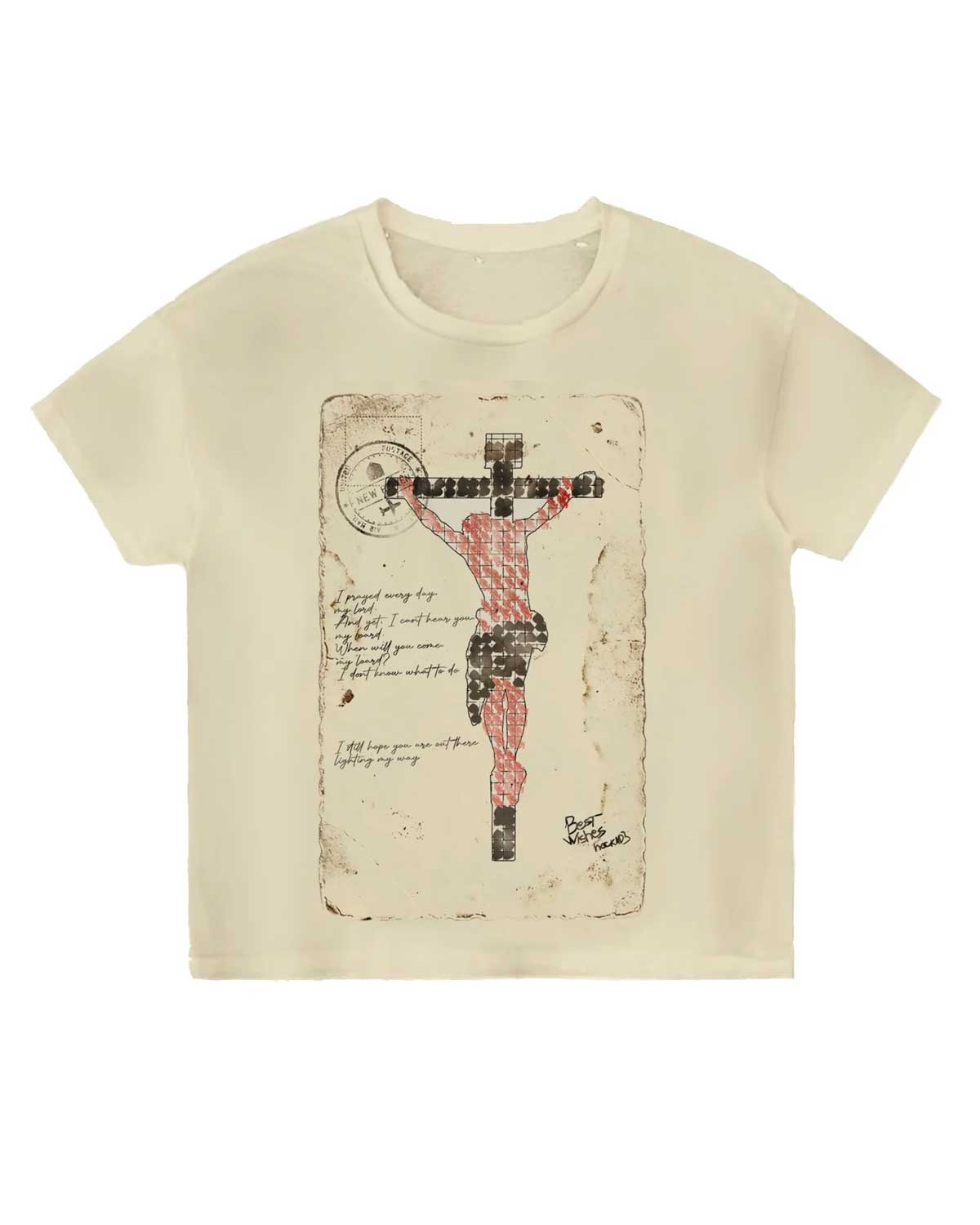 Bravest Studios Postcard Jesus Tee Cream