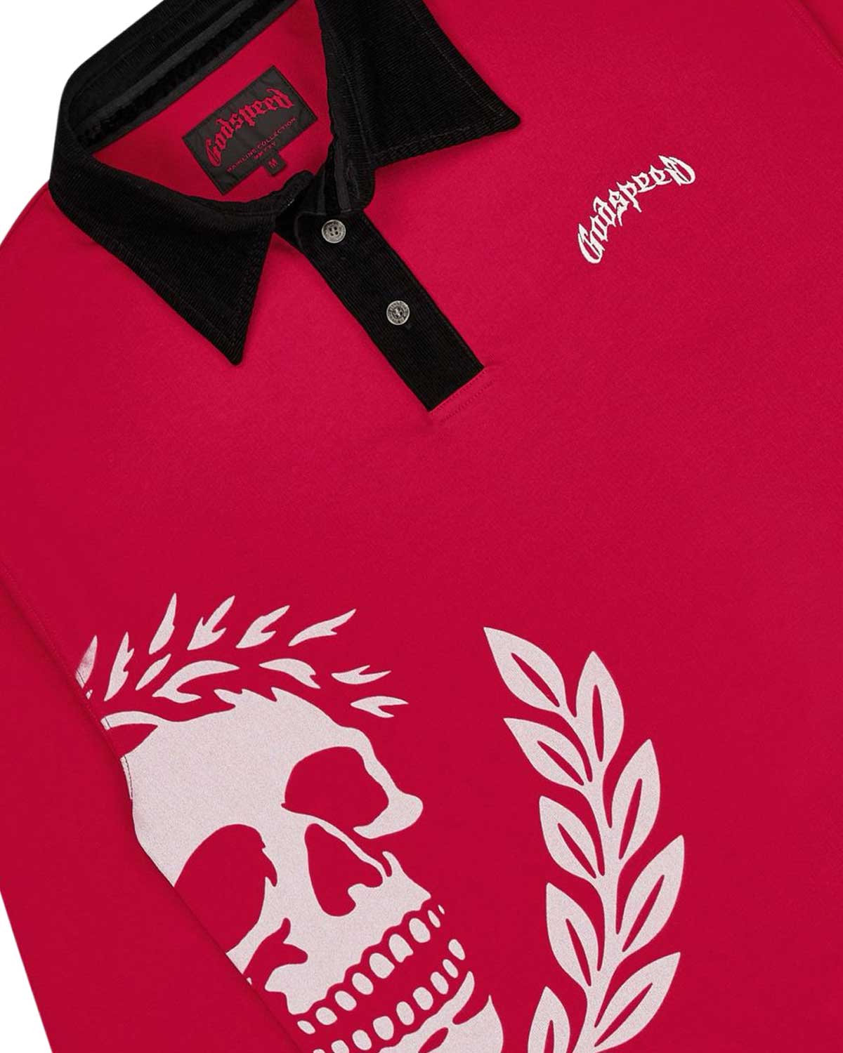 Godspeed Oversized Victor Crest Polo Red