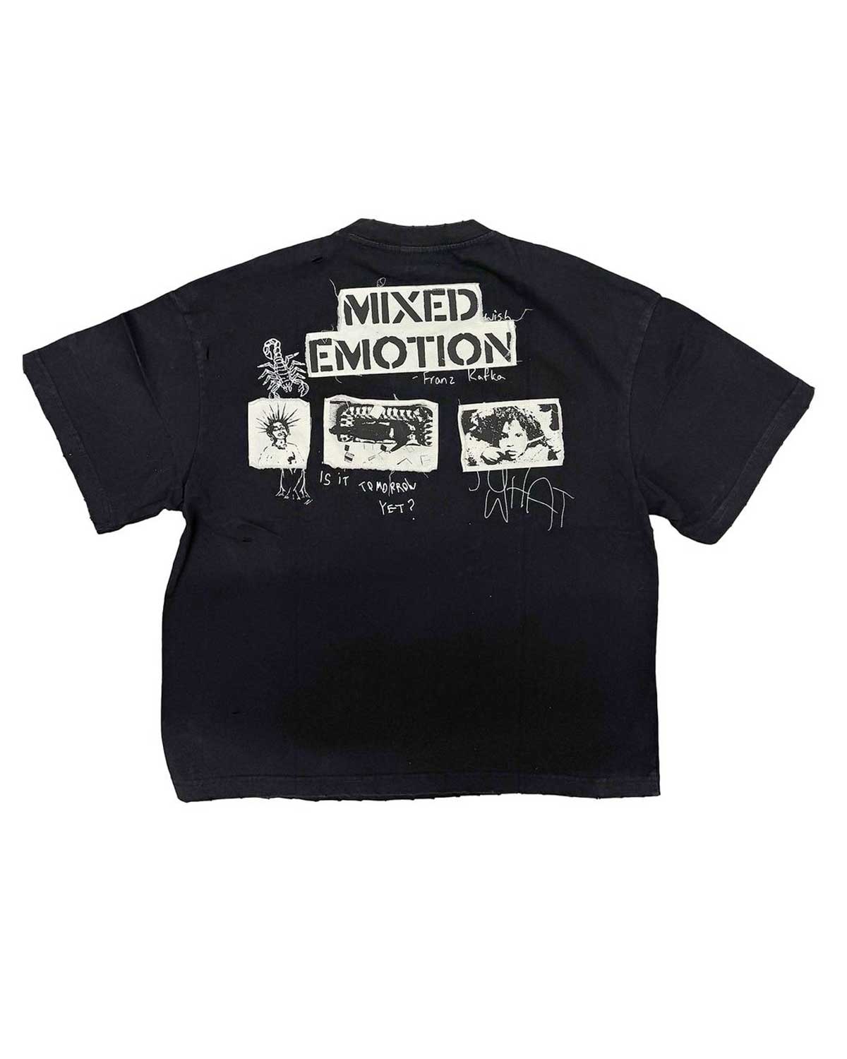 Mixed Emotions Stamped Tee Black