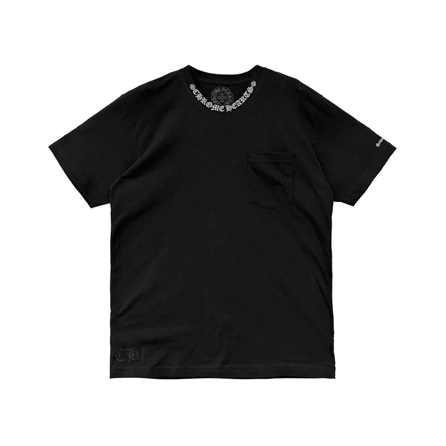 Chrome Hearts Short Sleeve Pocket Crew Tee Black