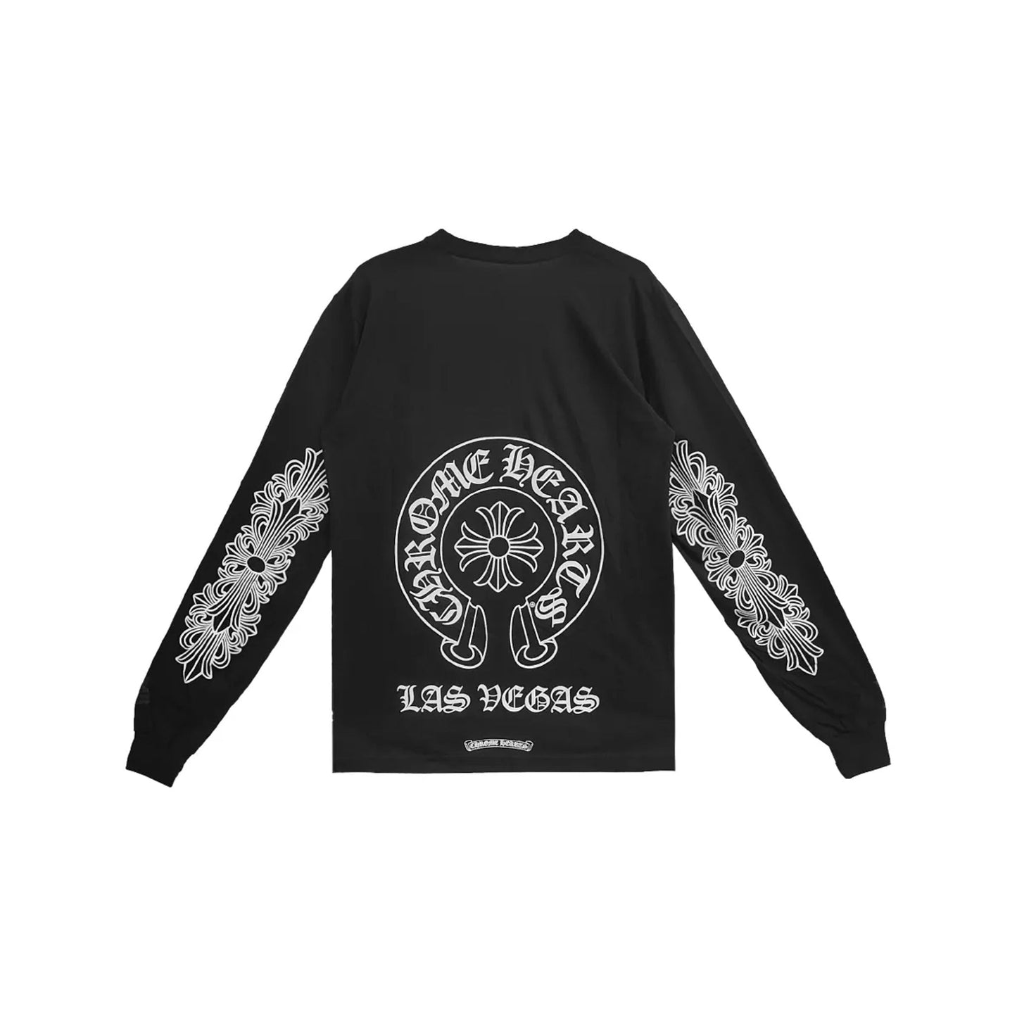 Chrome Hearts Las Vegas Horseshoe Floral Longsleeve Tee