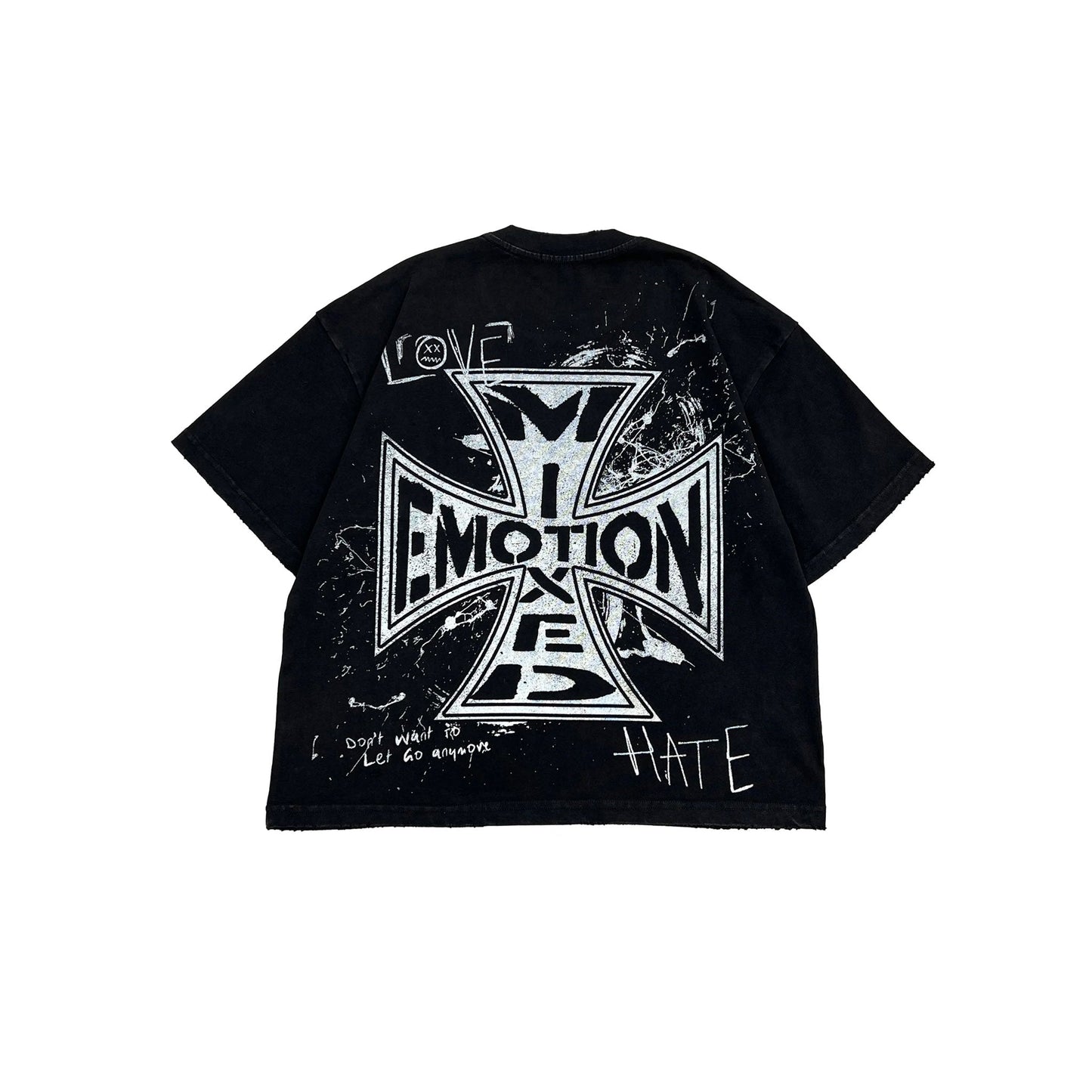 Mixed Emotions Black Chaos Tee