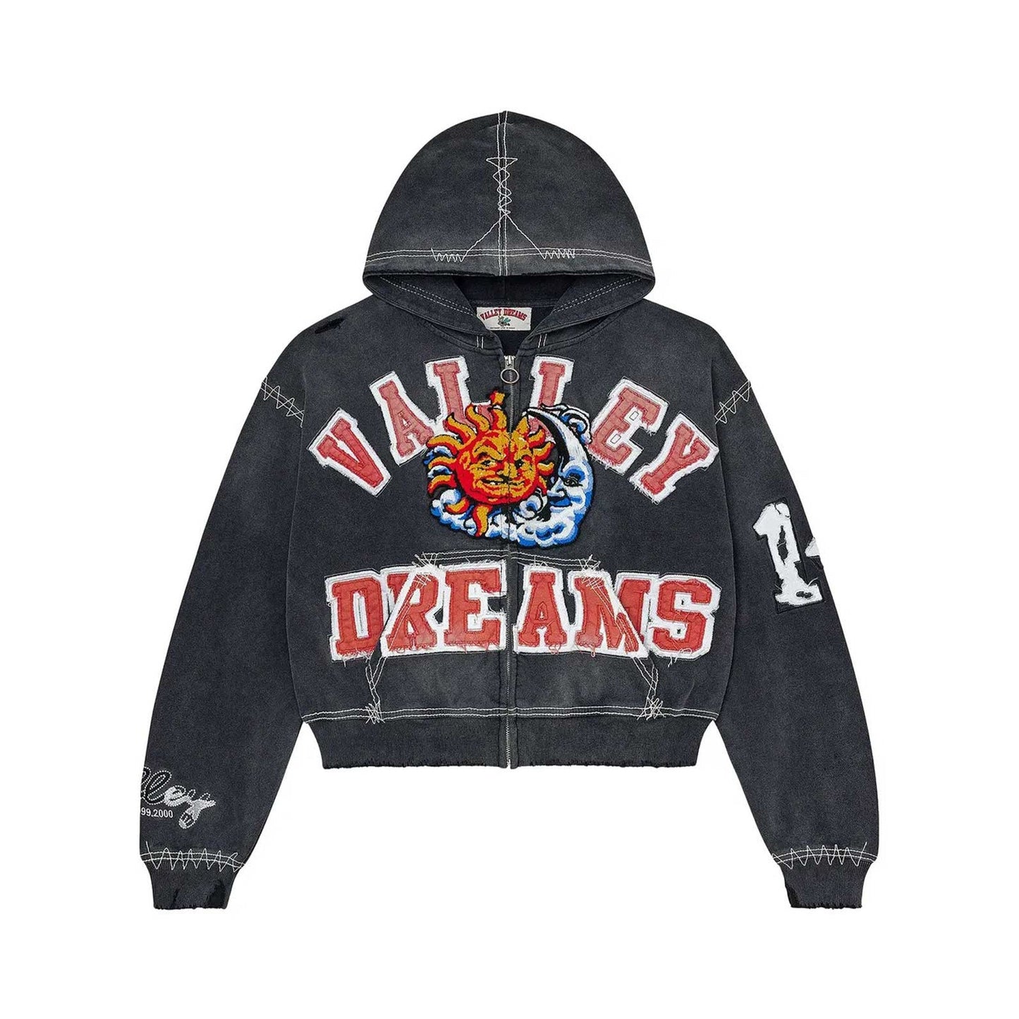 Vale Forever Black Sunny Zip Up Hoodie