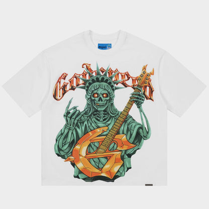 Godspeed Liberty Rock T-shirt NG White