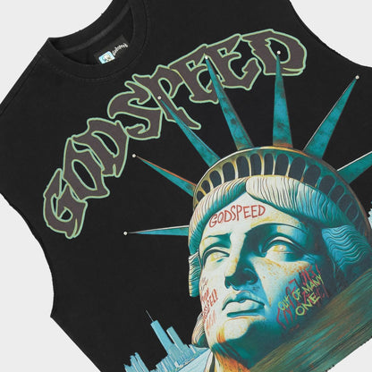Godspeed Sunken Liberty Sleeveless Tshirt Black