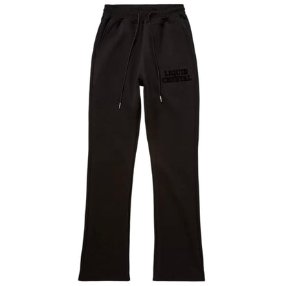 Liquid Crystals Chenille Hoodie & Pants Set (Black)
