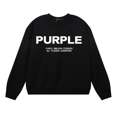 Purple Men's Long-Sleeve T-shirt Sweatshirt
