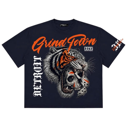 Roku Studios Knockout Detroit Boxy Tee (Midnight Navy)