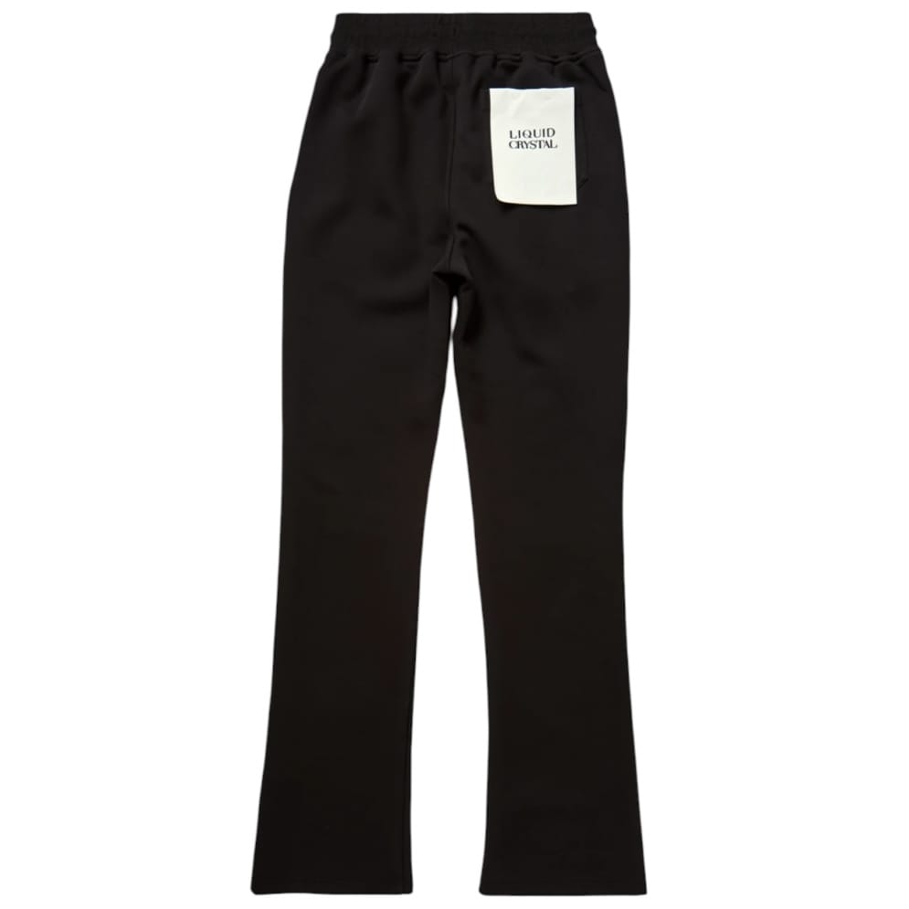 Liquid Crystals Chenille Hoodie & Pants Set (Black)