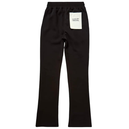 Liquid Crystals Chenille Hoodie & Pants Set (Black)