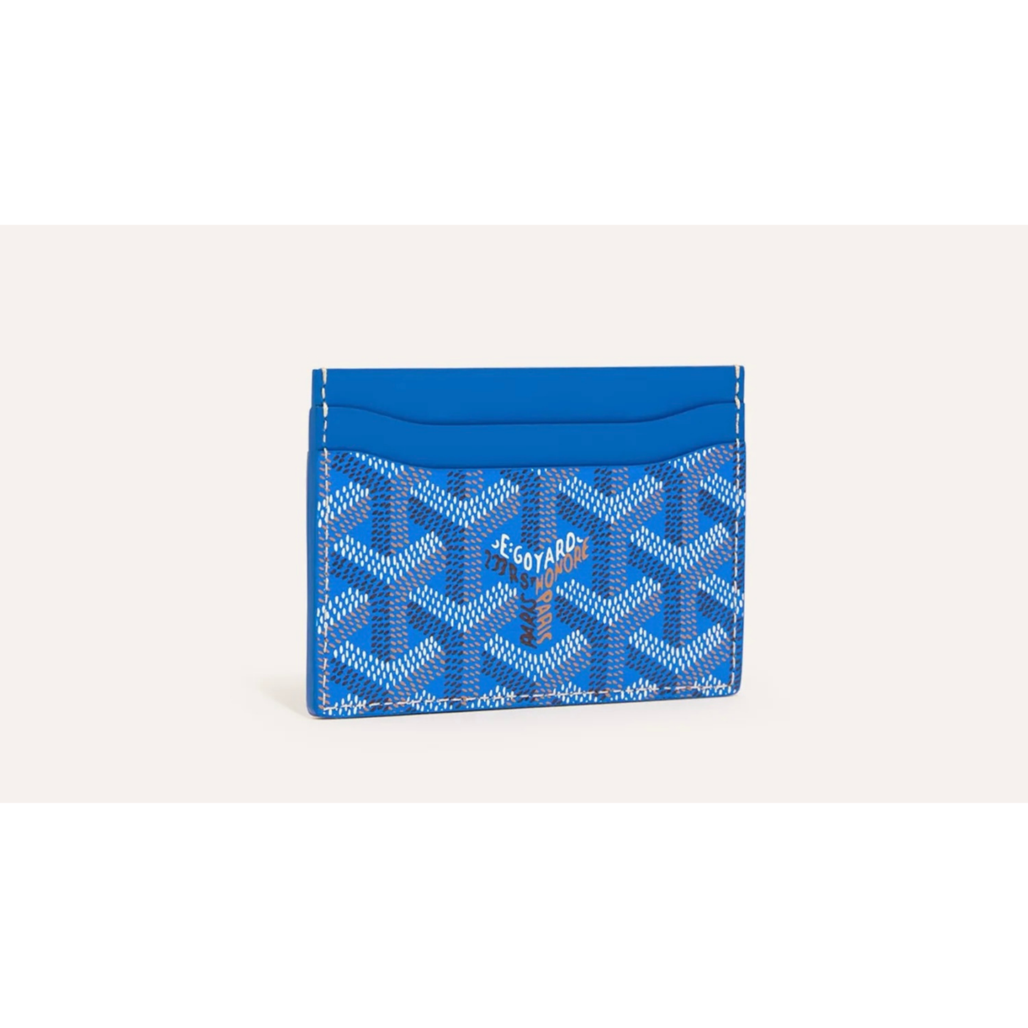 Goyard Saint Sulpice Card Holder electric blue