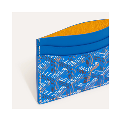 Goyard Saint Sulpice Card Holder electric blue