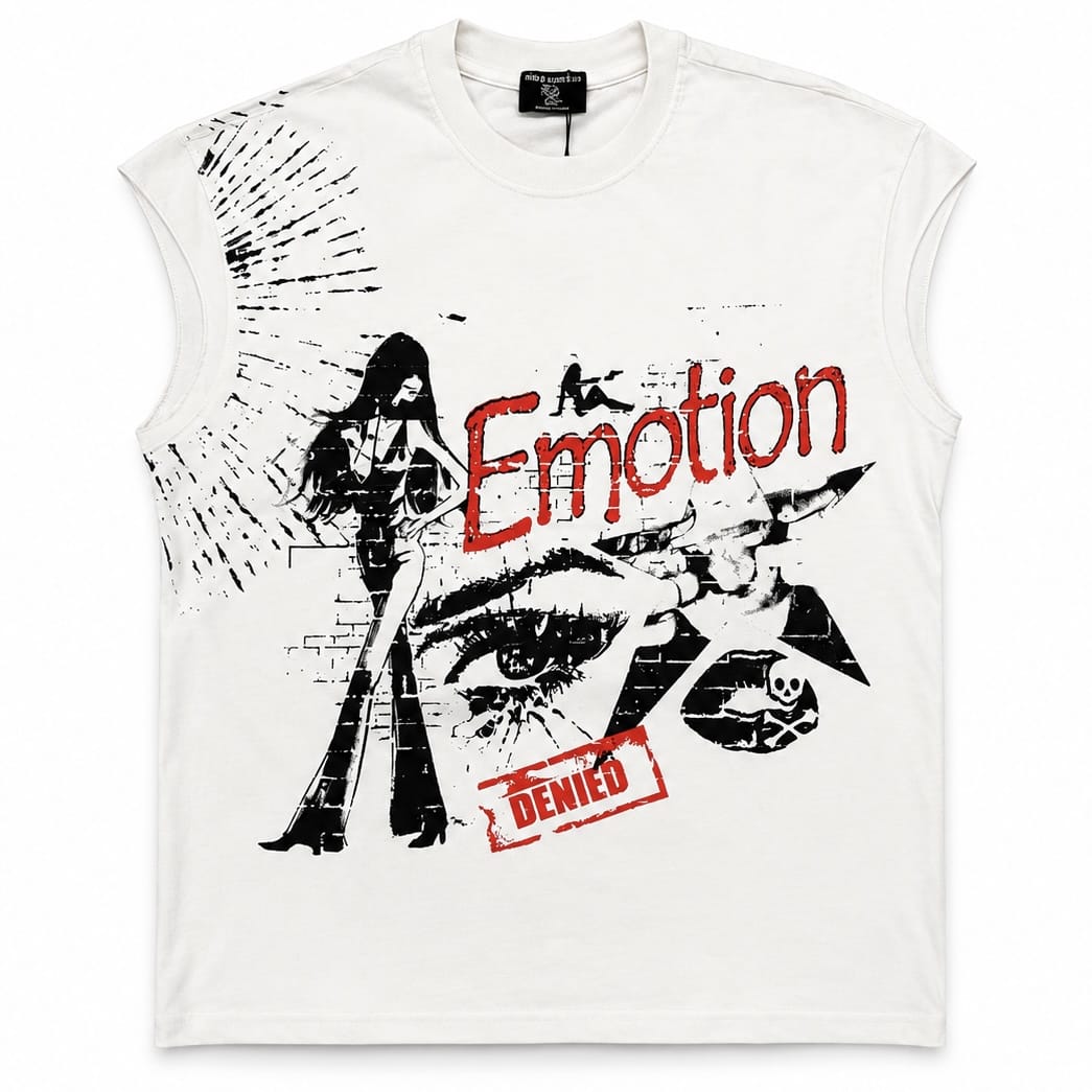 Mixed Emotion Starboy Sleeveless Tee (White)