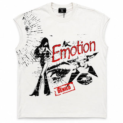 Mixed Emotion Starboy Sleeveless Tee (White)