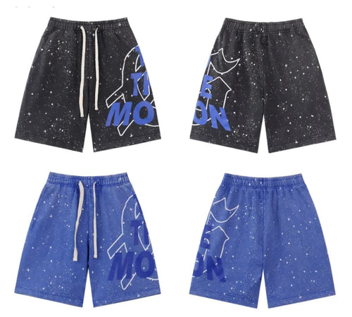 GOD SPEED SWEAT SHORTS, Blue/Black