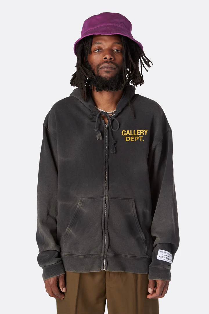Artist Logo Full-Zip Hoodie – Black