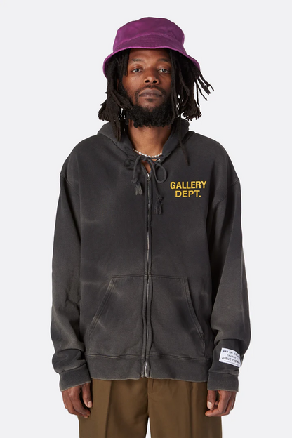 Artist Logo Full-Zip Hoodie – Black