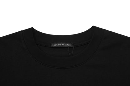 Chrome Hearts Reflective Silver-Grey Floral Cross Vintage Washed T-shirt 2626
