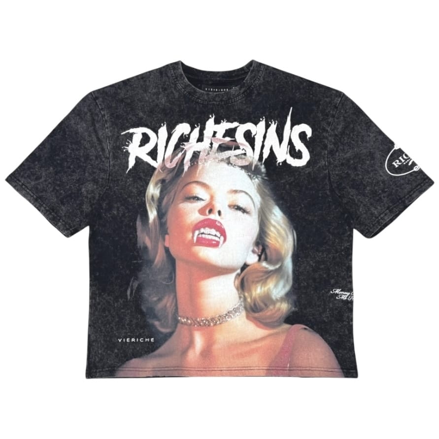 Vie Riche Ice Cold Veins Tee (Black) VR2034-BLK