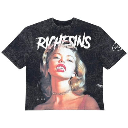Vie Riche Ice Cold Veins Tee (Black) VR2034-BLK
