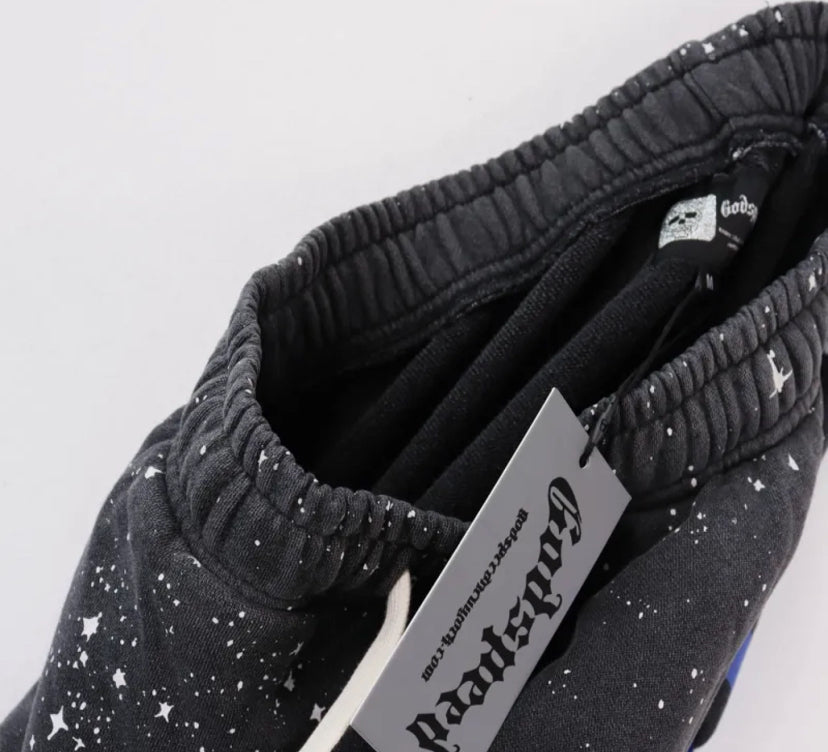 GOD SPEED SWEAT SHORTS, Blue/Black