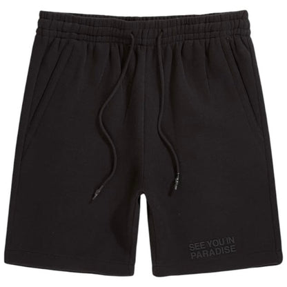 See You In Paradise Tonal Short Set (Black) 2078A/2078S