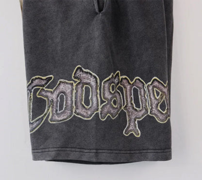 GOD SPEED, Sweat Shorts, Black/Pink