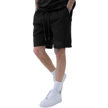 See You In Paradise Tonal Short Set (Black) 2078A/2078S