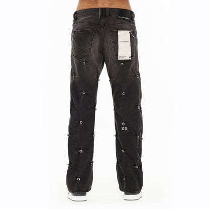 Cult x El Alfa Premium Grunge Baggy 607 Jeans in Darts