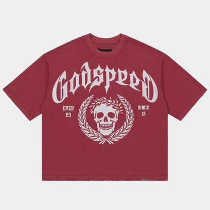 Godspeed Victor Crest Tee Red