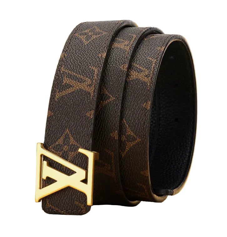 Monogram Logo Leather Belt – Premium Accessory