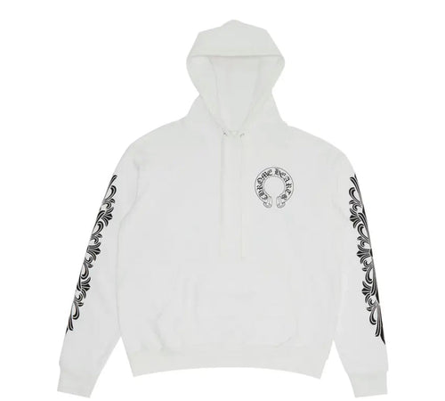 White Chrome Heart Zip Up
