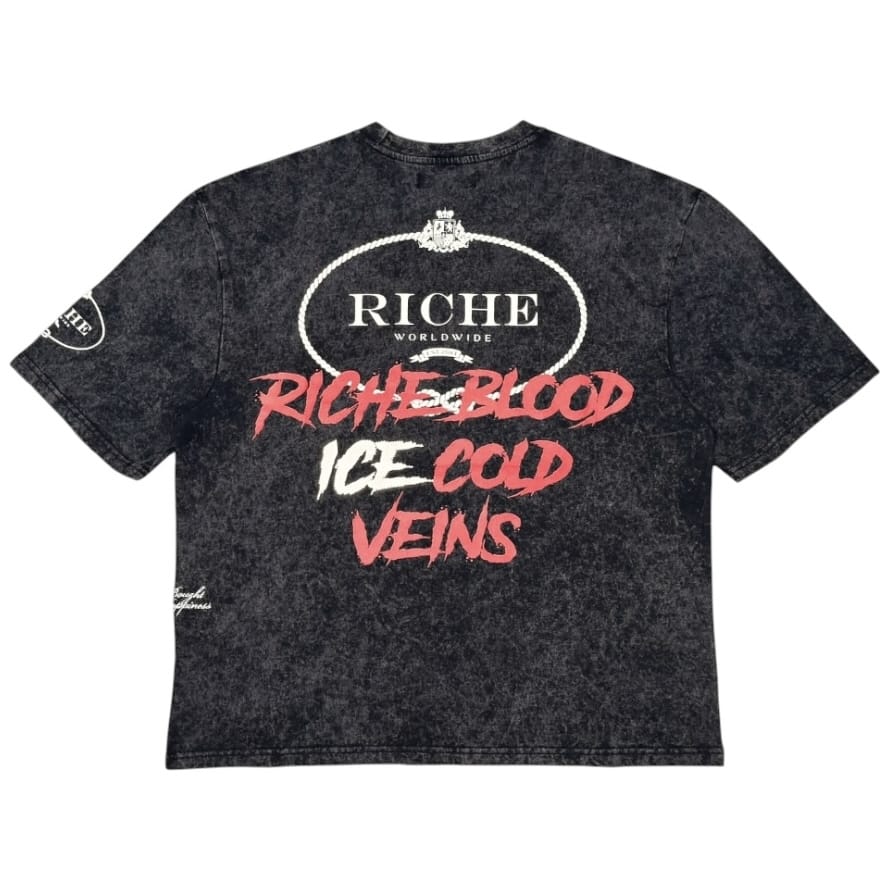 Vie Riche Ice Cold Veins Tee (Black) VR2034-BLK