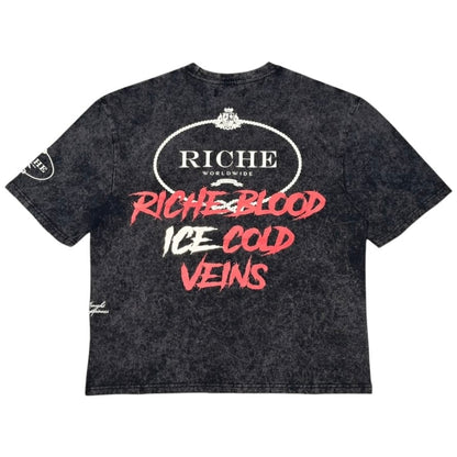 Vie Riche Ice Cold Veins Tee (Black) VR2034-BLK