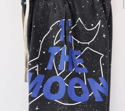 GOD SPEED SWEAT SHORTS, Blue/Black
