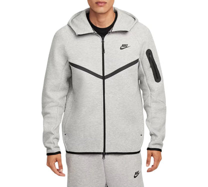 Grey & Black Full Set Nike Tech Full Zip Up & Pants