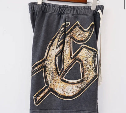 GOD SPEED, Sweat Shorts, Black/Pink