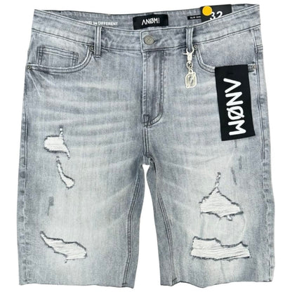 Anom Rigid Denim Short (Snow Gray Wash) ANM238SH