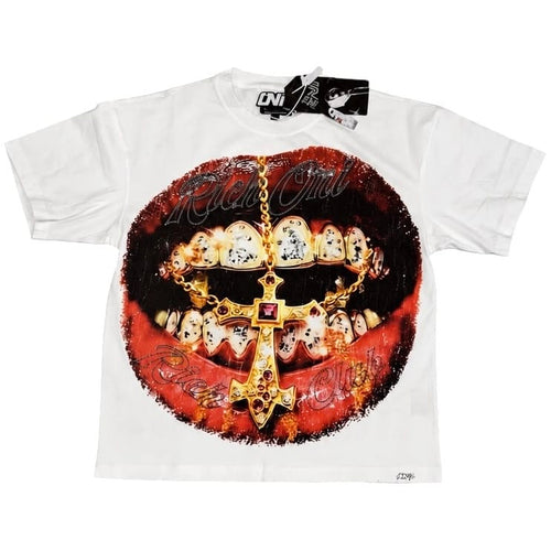 Rich Oni Royal Bite Graphic Tee (White) RO-T-7643