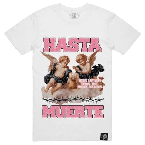 Hasta Muerte From The Sky Tee (White)