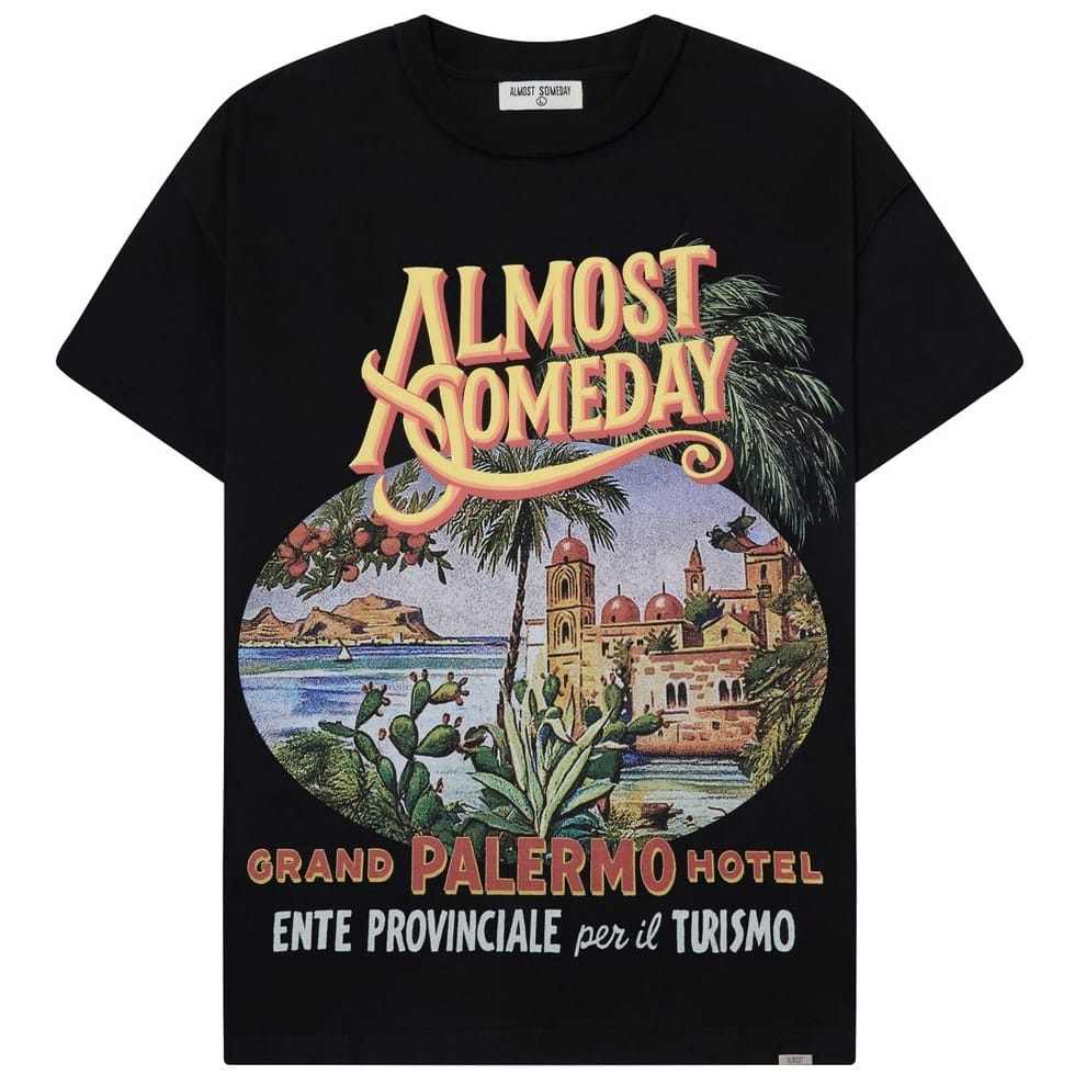 Almost Someday Grand Palermo Tee (Black) AS-S26-089