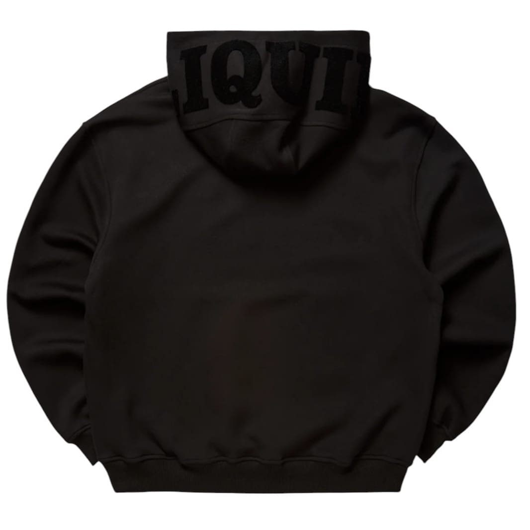 Liquid Crystals Chenille Hoodie & Pants Set (Black)