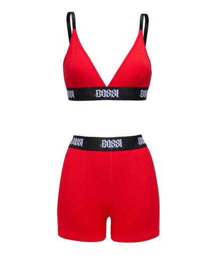 Bossi Women's Femme Short Set Red