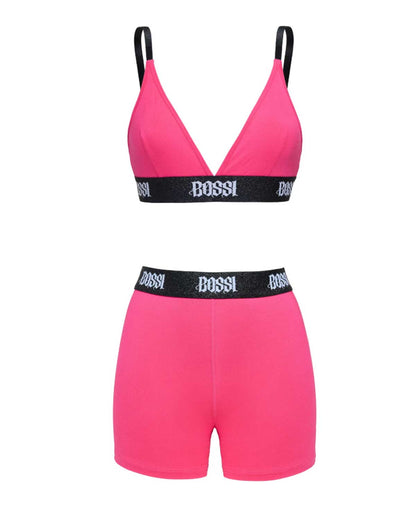 Bossi Women's Femme Short Set Pink