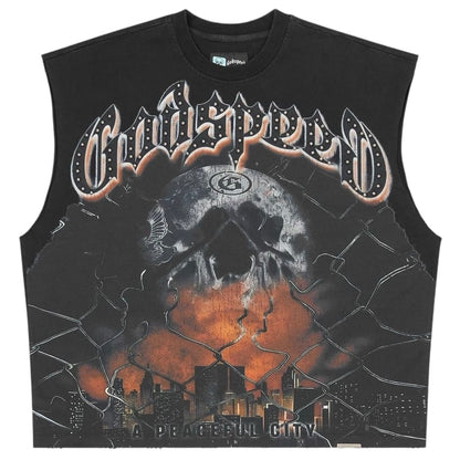 Godspeed Fences Sleeveless Tee (Black)