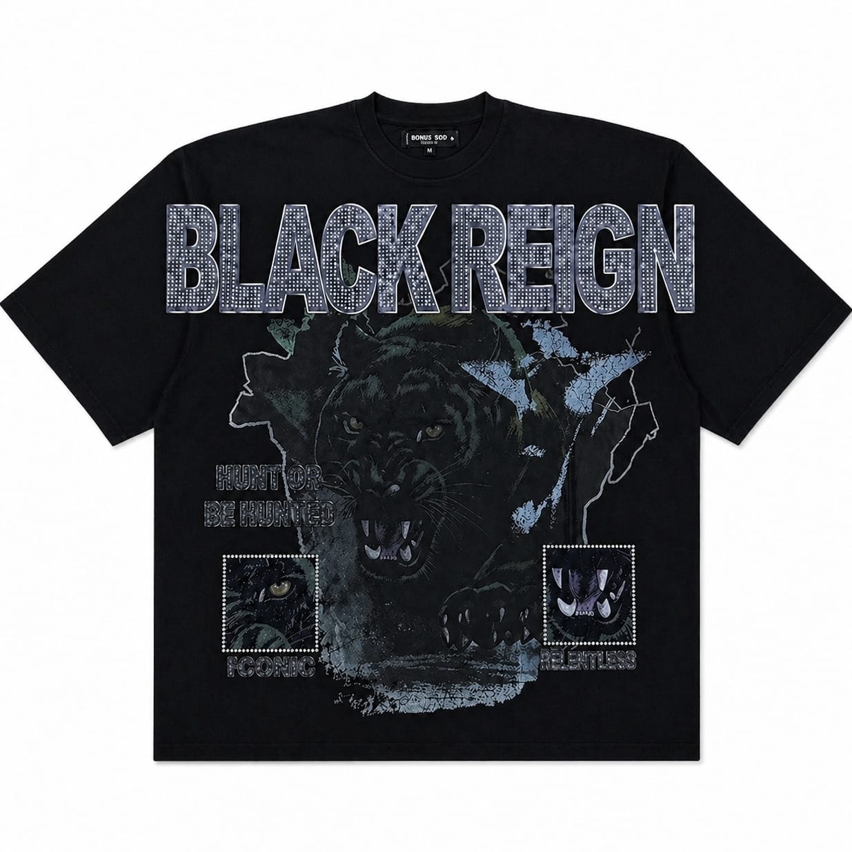 Roku Studios Black Reign Boxy Tee (Black) RK1481967-BLK